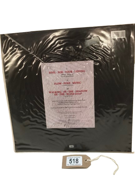 Whitesnake, Fool For Your Loving. 12" White vinyl. Ex Condition