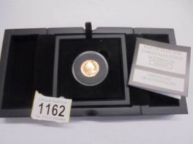 A cased Isle Of Man 2022 Christmas Gold Sovereign