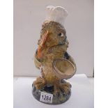 A Martin Bros inspired Wally bird jar 'The Chef' 27 cm tall.