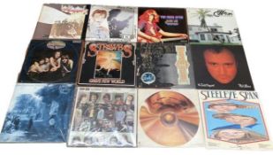 25 + Rock LPs. The Nice, Led Zeppelin, Bowie. Vinyl mixed con, Covers used