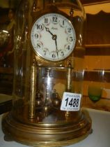 An Annual anniversary clock under dome.