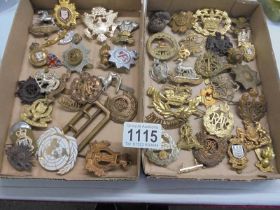 A good lot of assorted military badges etc.,