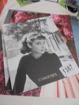 3 Christie's Audrey Heoburn 2017 personal collection catalogues and a 2018 Audrey Hepburn calender.