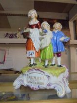 A Yardley' English Lavender advertising figure group.