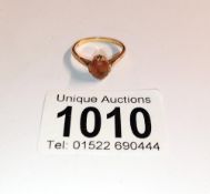 A 9ct gold ring size L half, 2.2 grams.