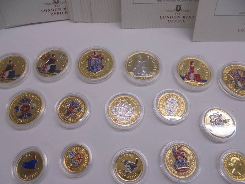 A quantity of The Changing Face of Britains coinage Golden Edition coins and other coins. - Image 4 of 5