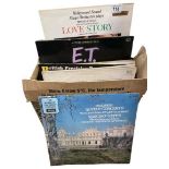 A Box of mostly jazz LPs including some film & classical albums