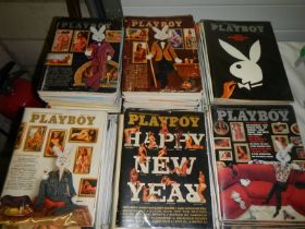 A good selection of Playboy magazines, complete years 1971, 72, 74, 75, 76, and 77.