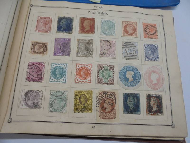 An early stamp album including penny black, 2d blue, Victorian, European, Commonwealth - Image 9 of 21