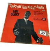 Sam Cooke, Twistin The Night Away. Vinyl VG, Cover Good +