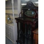 A superb Victorian display cabinet with mirror back. COLLECT ONLY.
