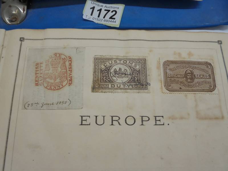 An early stamp album including penny black, 2d blue, Victorian, European, Commonwealth - Image 4 of 21