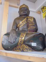 A large carved Buddha statue, COLLECT ONLY.
