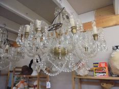 A superb quality ten light chandelier, wired and ready to hang, COLLECT ONLY.