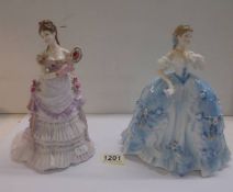 Two Royal Worcester limited edition figures - 'The First Quadrille' and 'A Royal Presentation'.