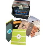 A box of 12" singles including Pet Shop Boys, Horse, Frankie Goes To Hollywood