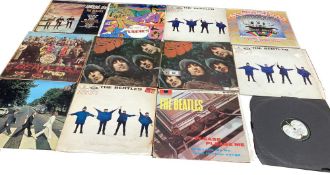 Beatles LPs including Some early pressings. Vinyl good to V good, covers used