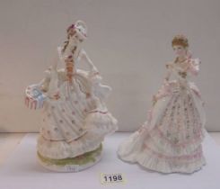 Two Royal Worcester limited edition figures - 'Song of Sprint' and 'Splendour at Court'.