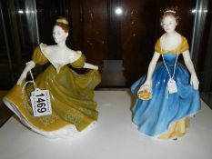 Two Royal Doulton figurines - Melanie and Lynne.