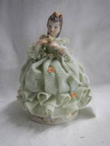 An 'Irish Dresden figure' Anette, in perfect condition.