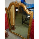 An early 20th century gilt framed mirror, COLLECT ONLY.