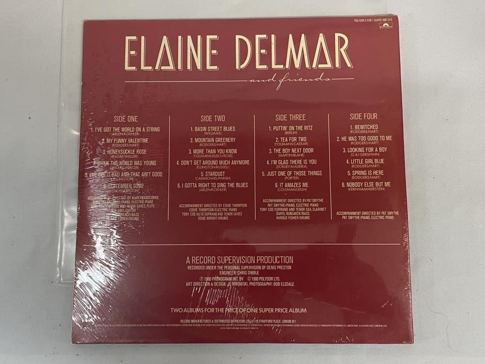 Elaine Delmar Elaine Delmar & Friends 2 x LP, Jazz Sealed. Polydor 1980 2681 010 Vinyl Mint Cover Nr - Image 2 of 2