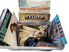 A Box of records including Fleetwood Max, Quo etc