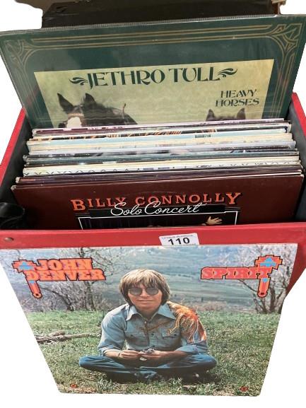 A Box of Pop / Rock LPs including Elton, Jethro Tull, Wings etc