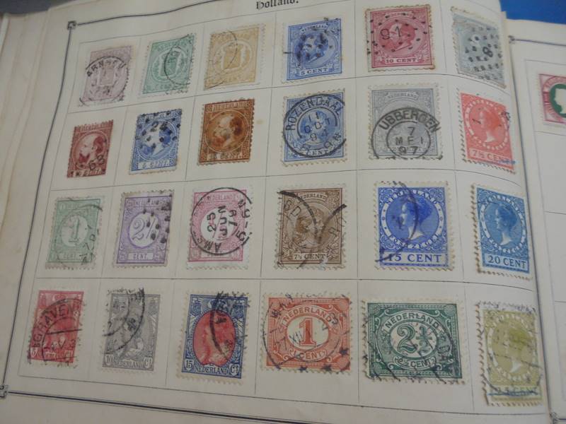 An early stamp album including penny black, 2d blue, Victorian, European, Commonwealth - Image 13 of 21