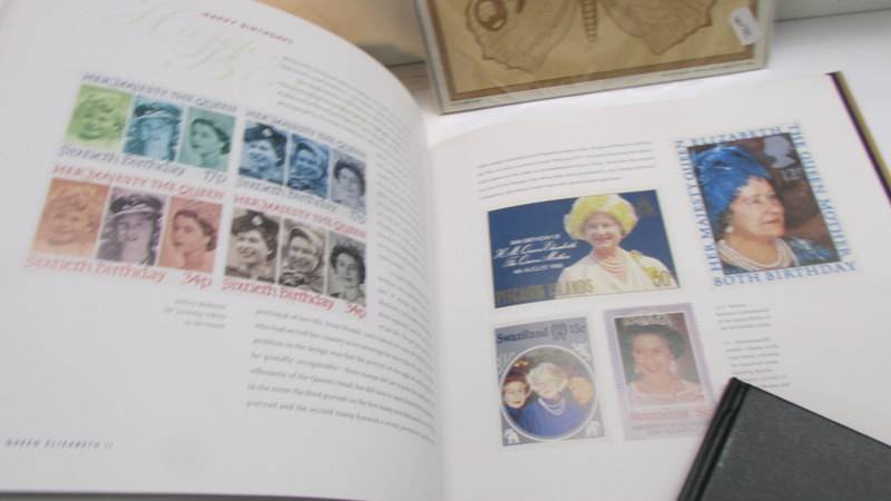 A 1987 Royal Mail stamp book, A Queen Elizabeth II Portrait in Stamps book & set of butterfly stamps - Image 8 of 8