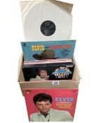A box of Elvis LPs, Includes rare viktorie copy