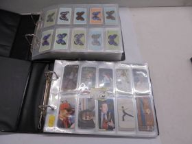 Two albums of sets of cigarette cards.