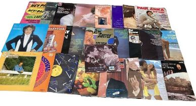 A quantity of records by Charlier Parker, Pat Boone, Slim Whitman etc