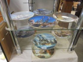 Eight boxed Great British Sea Battles collector's plates.