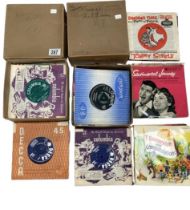 2 Boxes of 45's mostly 1950's / 1960's