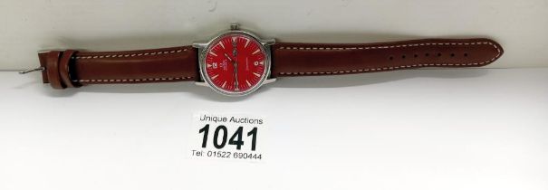 A Vintage Omega Automatic Seamaster - Red.