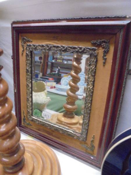 A vintage mirror in a decorative frame, COLLECT ONLY.