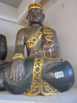 A large carved Buddha statue, COLLECT ONLY.