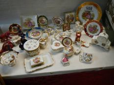 A nice collection of Limoges miniatures and other items.