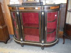 A Good Victorian inlaid credenza, COLLECT ONLY. NO KEY.