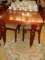 A Victorian mahogany extending dining table. COLLECT ONLY.