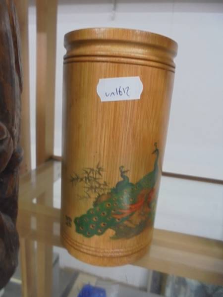 Five assorted wooden items including a dog of fo. - Image 5 of 6