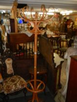 A swivel top bentwood hat stand, COLLECT ONLY.