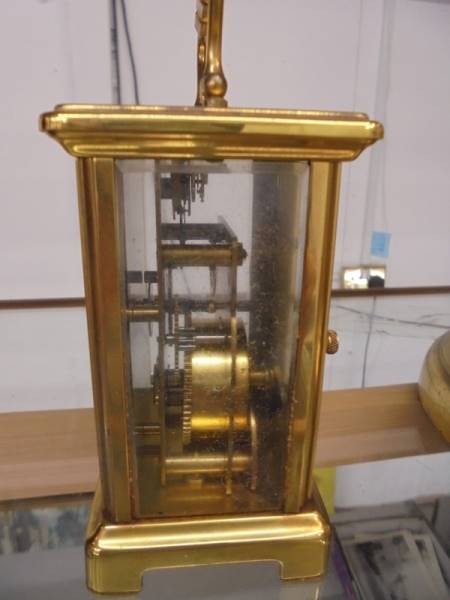 A brass carriage clock marked Bayard. - Image 2 of 4