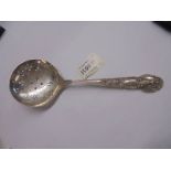 A Tiffany & Co., sterling silver PAT 1905 Renaissance pattern pea serving spoon, approximately 125g