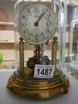 A 'Capitol' anniversary clock under dome.