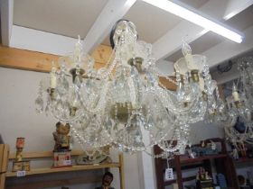 A superb quality ten light chandelier, wired and ready to hang, COLLECT ONLY.