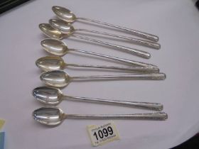 Eight Towle Sterling Ice Tea/Sundae spoons marked "Towle Sterling PAT 1934 Candlelight",