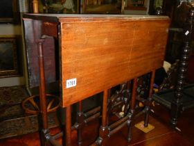 A Victorian eight leg gate leg table. COLLECT ONLY.