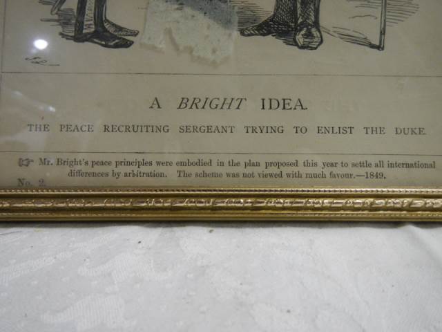 A framed and glazed humorous print entitled 'A Bright Idea'. - Image 3 of 4